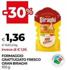 Biraghi - Formaggio Grattugiato Fresco Gran
