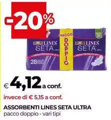 Lines - Assorbenti Seta Ultra