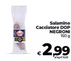Negroni - Salamino Cacciatore DOP