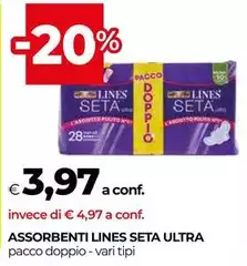 Lines - Assorbenti Seta Ultra