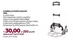 Max - Carrello Porta Pacchi Tris Max - Carrello Porta Pacchi Tris