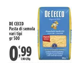 De Cecco - Pasta Di Semola De Cecco - Pasta Di Semola