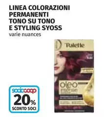 Linea - Colorazioni Permanenti Su Tono E Styling Syoss Linea - Colorazioni Permanenti Su Tono E Styling Syoss