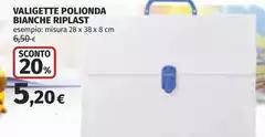Misura - Valigette Polionda Bianche Riplast