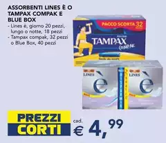 Tampax - Assorbenti Lines É O Compak E Blue Box