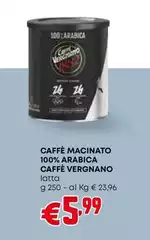 Caffè vergnano - Caffè Macinato 100% Arabica Caffè vergnano - Caffè Macinato 100% Arabica