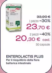 Capsule - Enterolactis Plus