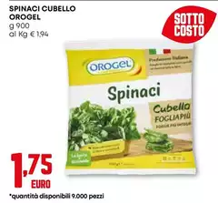 Orogel - Spinaci Cubello