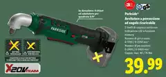 Parkside - Avvitatore A Percussione Ad Angolo Ricaricabile