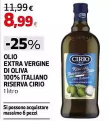 Cirio - Olio Extra Vergine Di Oliva 100% Italiano Riserva