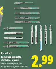 Parkside - Lame Per Seghetto Elettrico, 5 Pezzi
