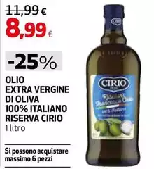 Cirio - Olio Extra Vergine Di Oliva 100% Italiano Riserva