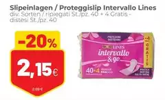 Lines - Slipeinlagen / Proteggislip Intervallo