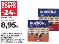 Caffe borbone - Caffe' In Capsule Miscela Nobile Caffe borbone - Caffe' In Capsule Miscela Nobile
