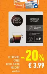 Nescafé - 16 Capsule Caffe Dolce Gusto Nescafé - 16 Capsule Caffe Dolce Gusto