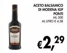 Ponti - Aceto Balsamico Di Modena IGP