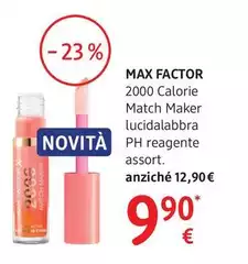 Max Factor - 2000 Calorie Match Maker Lucidalabbra Ph Reagente Assort.