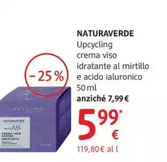 Naturaverde - Upcycling Crema Viso Idratante Con Estratto Di Mirtillo E Acido Ialuronico 50 Ml Naturaverde - Upcycling Crema Viso Idratante Con Estratto Di Mirtillo E Acido Ialuronico 50 Ml