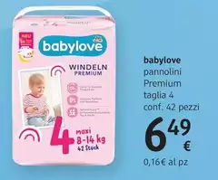 Babylove - Pannolini Premium Taglia A Pezzi