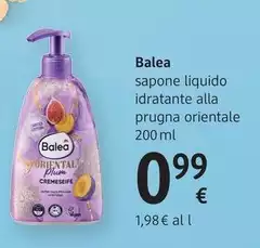 Balea - Oriental Plum Sapone Liquido Idratante Alla Prugna Orientale 200 Ml Balea - Oriental Plum Sapone Liquido Idratante Alla Prugna Orientale 200 Ml