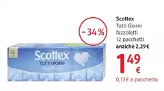 Scottex - Tutti Giorni Fazzoletti 12 Pacchetti Scottex - Tutti Giorni Fazzoletti 12 Pacchetti