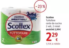 Scottex - Tuttofare Carta Da Cucina 2 Veli 2 Rotoli