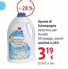 Spuma Di Sciampagna - Lavatrice Detersivo Per Bucato 38 Lavaggi