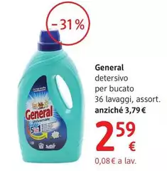 General - Detersivo Per Bucato 36 Lavaggi, Assort.