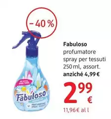 Fabuloso - Profumatore Spray Per Tessuti 250ml, Assort.