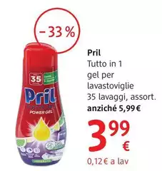 Pril - Tutto In 1 Gel Per Lavastoviglie 35 Lavaggi, Assort.