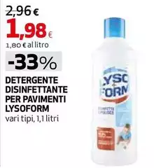 Lysoform - Detergente Disinfettante Per Pavimenti