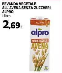 Alpro - Bevanda Vegetale All'Avena Senza Zuccheri Alpro - Bevanda Vegetale All'Avena Senza Zuccheri