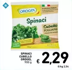 Orogel - Spinaci Cubello