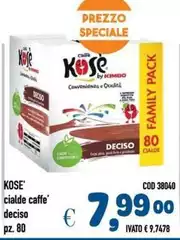 Kosè - Cialde Caffe' Deciso