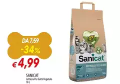 Sanicat - Lettiera Per Gatti Vegetale