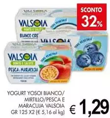 Valsoia - Yogurt Yosoi Bianco/ Mirtillo/Pesca E Maracuja Valsoia - Yogurt Yosoi Bianco/ Mirtillo/Pesca E Maracuja