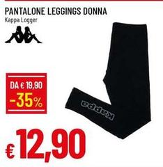 Kappa - Pantalone Leggings Donna