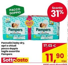 Pampers - Pannolini Baby Dry, Pacco Doppio Taglie Assortite
