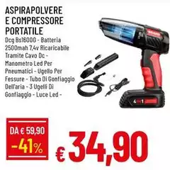 DCG - Aspirapolvere E Compressore Portatile