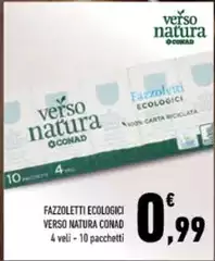 Conad - Fazzoletti Ecologici Verso Natura Conad - Fazzoletti Ecologici Verso Natura