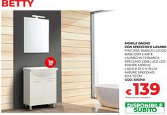 Luce - Mobile Bagno Con Specchio Lavabo