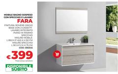 Mobile Bagno Sospeso Con Specchio Lavabo