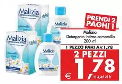 Malizia - Detergente Intimo Camomilla