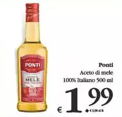 Ponti - Aceto Di Mele 100% Italiano