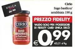 Cirio - Sugo Basilico/Arrabbiata