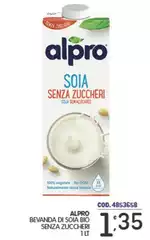 Alpro - Bevanda Di Soia Bio Senza Zuccheri Alpro - Bevanda Di Soia Bio Senza Zuccheri