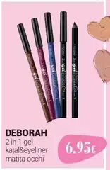 Deborah - 2 In 1 Gel Kajal& Eyeliner Matita Occhi