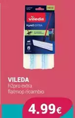 Vileda - H2pro Extra Flatmop Ricambio
