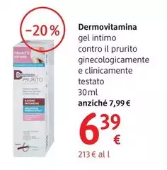 Dermovitamina - Gel Intimo Anti-prurito 30 Ml Dermovitamina - Gel Intimo Anti-prurito 30 Ml