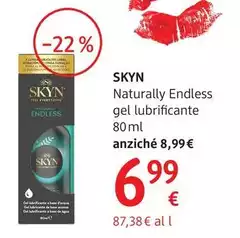 Skyn - Naturally Endless Gel Lubrificante 80 Ml Skyn - Naturally Endless Gel Lubrificante 80 Ml